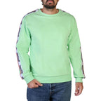 Men's sweatshirt Moschino Logo Round Neck Stretch Cotton Green – main view