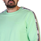 Men's sweatshirt Moschino Logo Round Neck Stretch Cotton Green – view 3