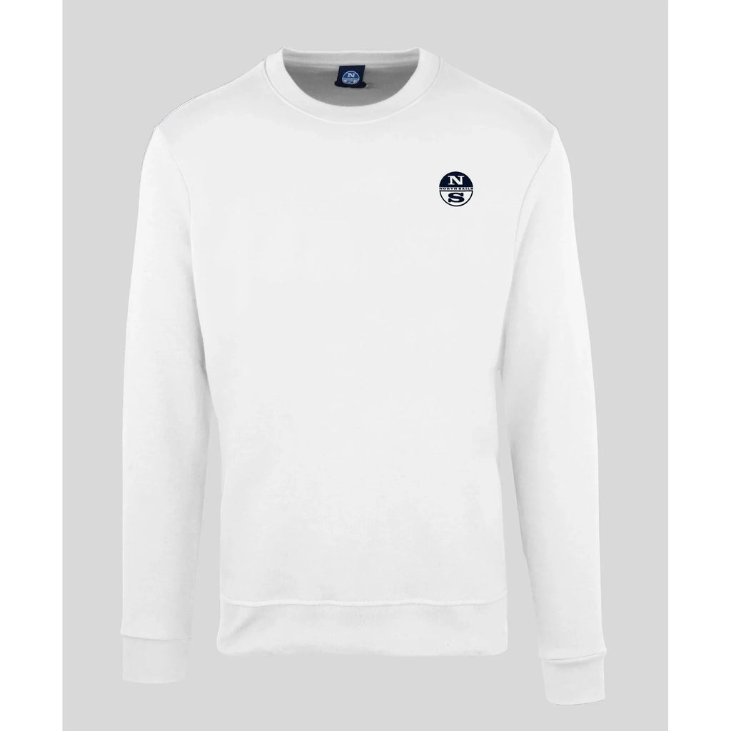 Men's sweatshirt North Sails Solid Logo Crew Neck White – main view