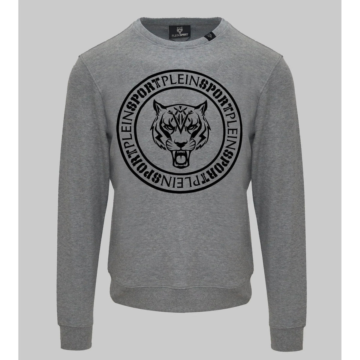 Men's sweatshirt Plein Sport Athleisure Logo Cotton Blend Grey – main view