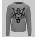 Men's sweatshirt Plein Sport Graphic Logo Crew Neck Grey – main view