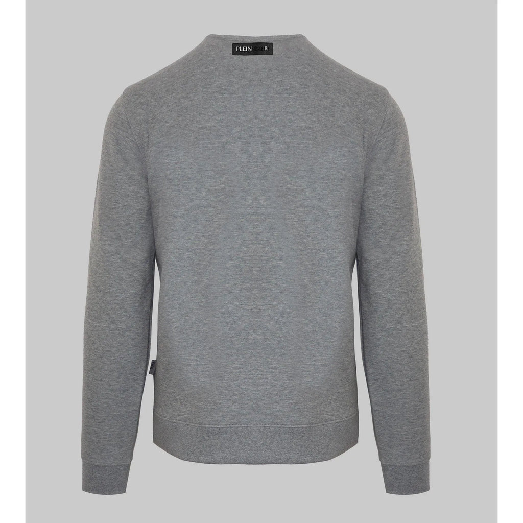 Men's sweatshirt Plein Sport Graphic Logo Crew Neck Grey – view 2