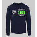 Men's sweatshirt Plein Sport Graphic Logo Round Neck Navy – main view
