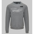 Men's sweatshirt Plein Sport Logo Set-In Sleeves Crewneck Grey – main view