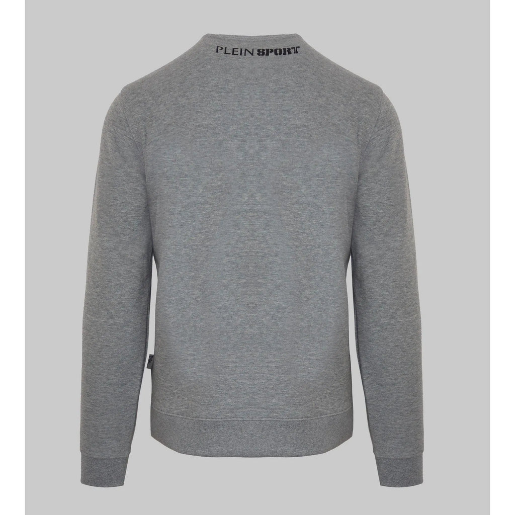 Men's sweatshirt Plein Sport Logo Set-In Sleeves Crewneck Grey – view 2