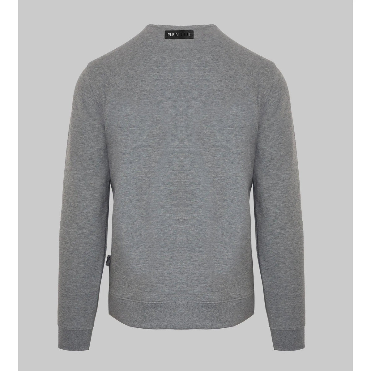 Men's sweatshirt Plein Sport Streetwear Logo Ribbed Hem Grey – view 2