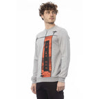 Men's sweatshirt Trussardi Graphic Logo Crew Neck Cotton Grey – view 2