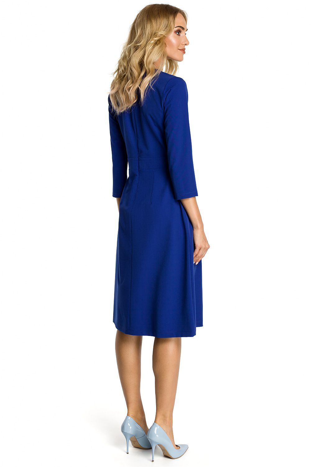 Midi Fit and Flare Day Dress Elegant Style-Day Dress-GUOCALI