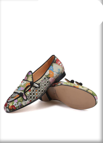 Multi Color Monk Strap Loafers - Men Shoes - Loafer Shoes - Guocali