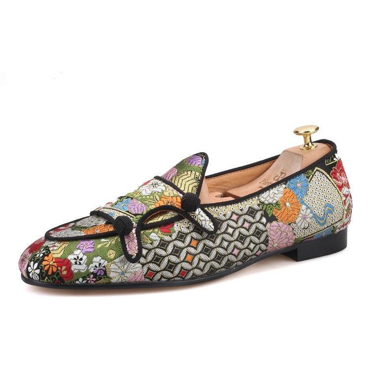 Multi Color Monk Strap Loafers - Men Shoes - Loafer Shoes - Guocali