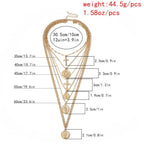 Multi-Layer Pendant Necklace - Cross and Virgin Mary -Guocali