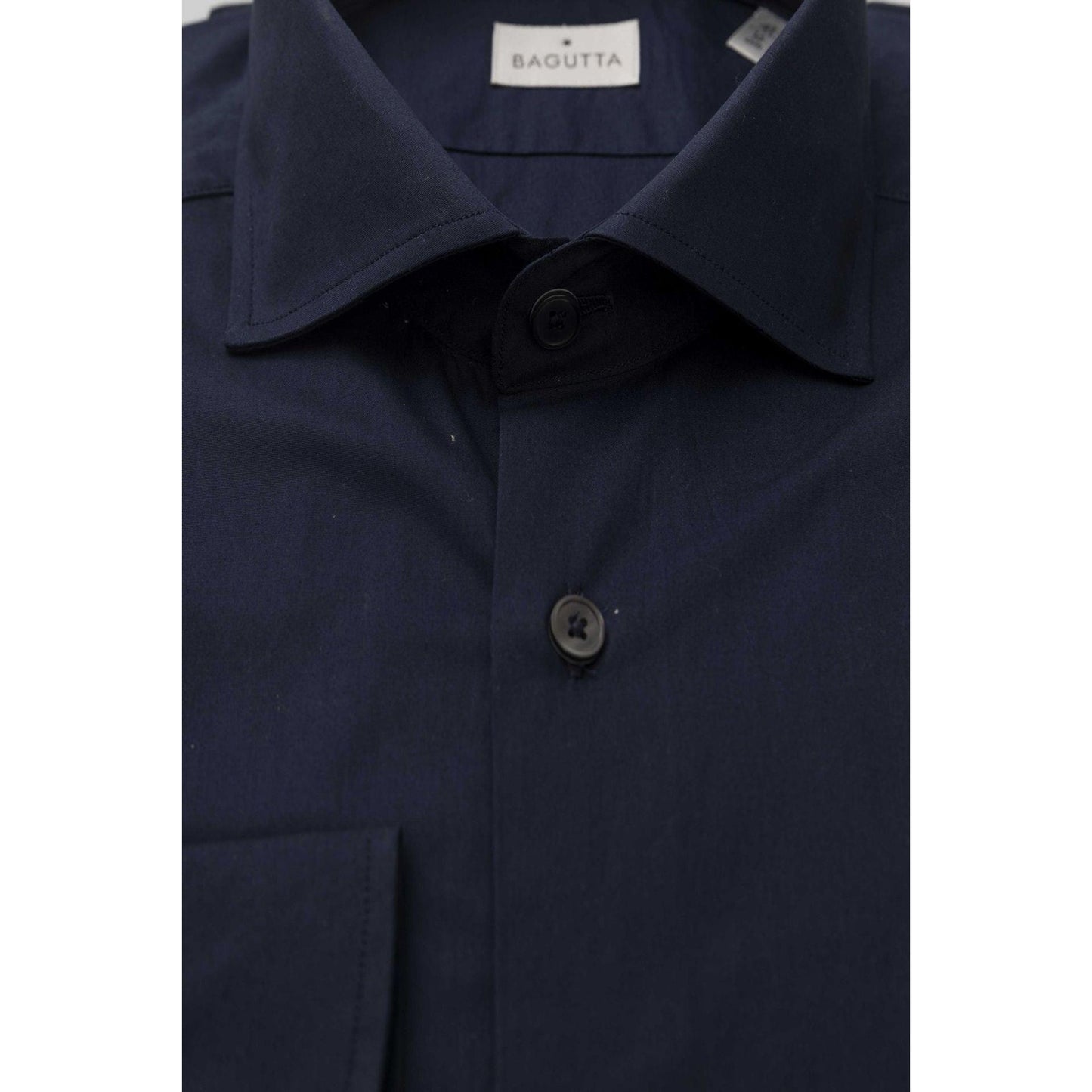 Navy Blue Men Dress Shirts - Bagutta Shirts - Shirt - Guocali