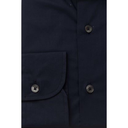 Navy Blue Men Dress Shirts - Bagutta Shirts - Shirt - Guocali