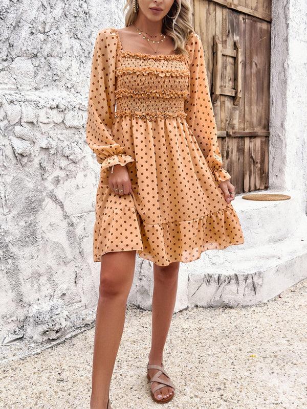 Spring Summer Casual Polka Dot Dress