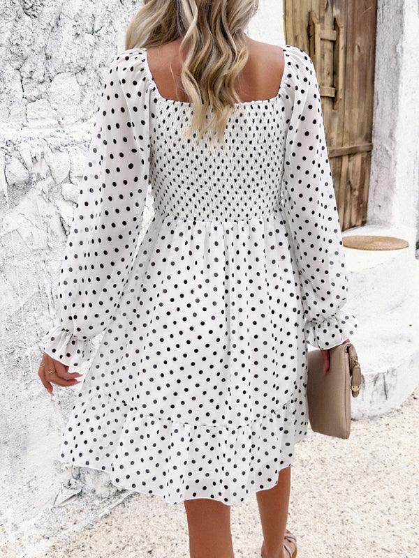 Spring Summer Casual Polka Dot Dress