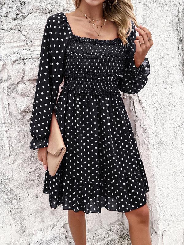 Spring Summer Casual Polka Dot Dress