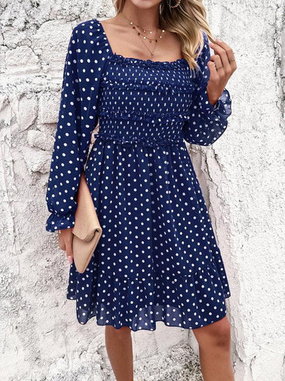 Spring Summer Casual Polka Dot Dress