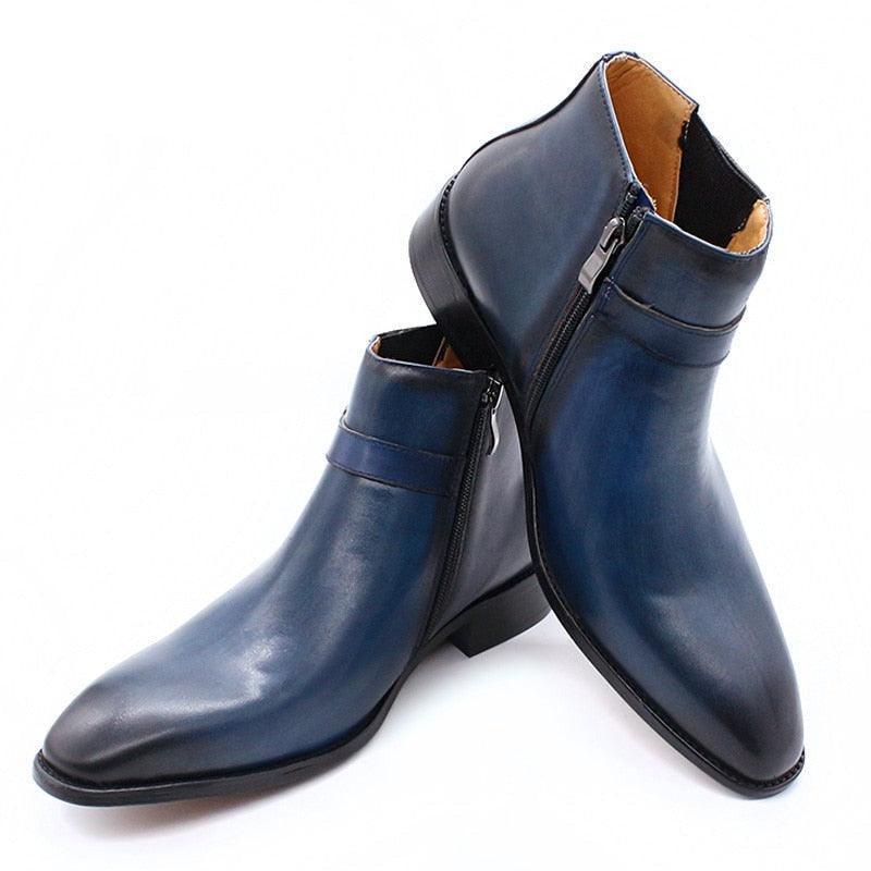 Odon Leather Ankle Boots - Ankle Boots - Guocali