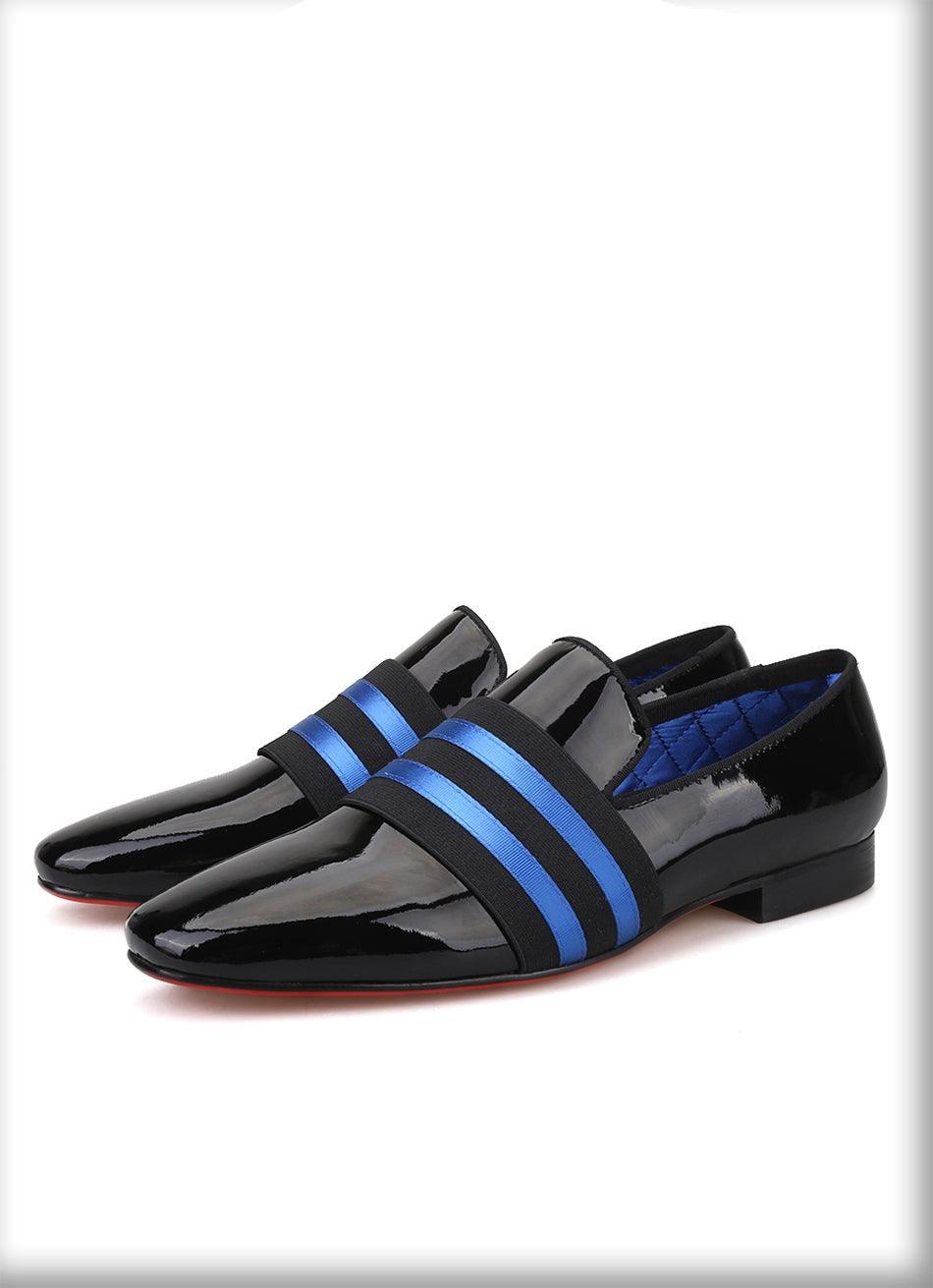 Patent Leather Men Loafers With Ribbon - Men Shoes - Loafer Shoes - Guocali