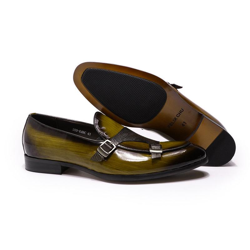 Patent Leather Monk Strap Men Loafers - Men Shoes - Loafer Shoes - Guocali