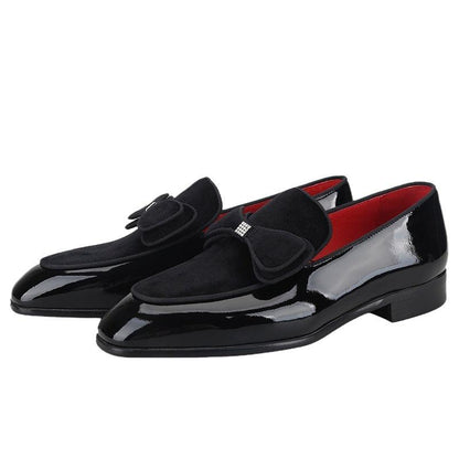 Patent Leather Velvet Men Loafers - Men Shoes - Loafer Shoes - Guocali