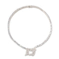 Personalized Name Pendant Necklace - Rhinestone -Guocali