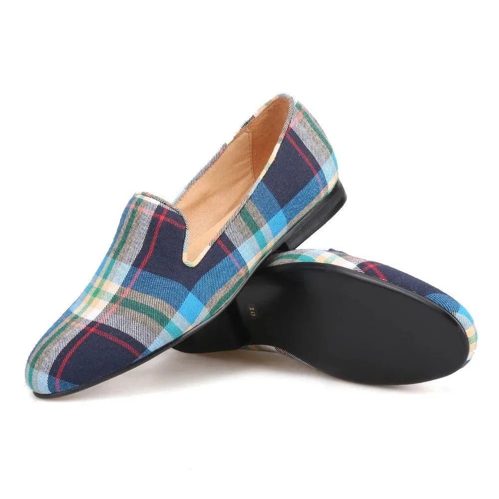 Plaid Chic Women's Loafers - Loafer Shoes - Guocali