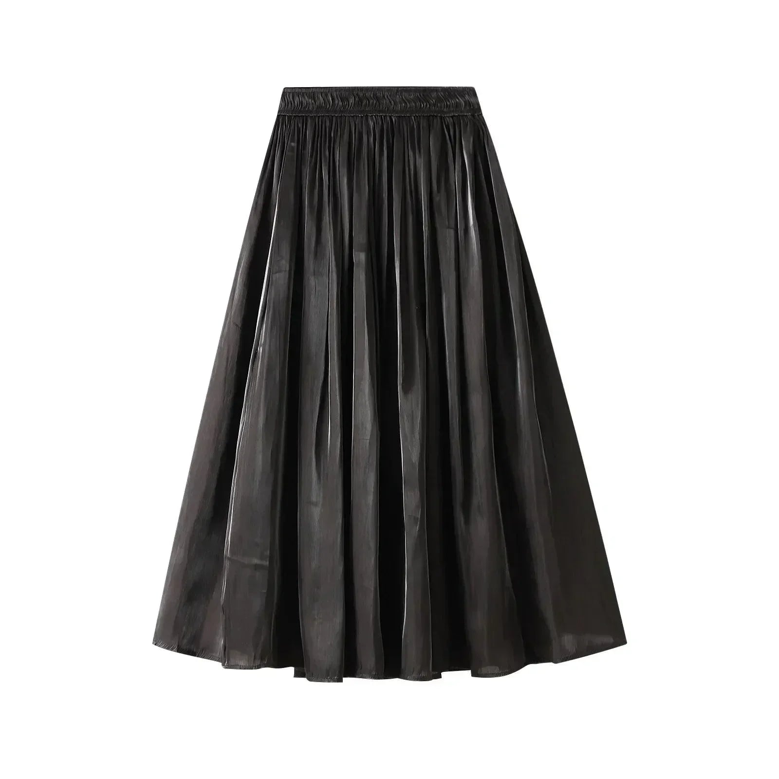 Pleated Skirt Women Fairy Style - Elastic Midi Women Skirt