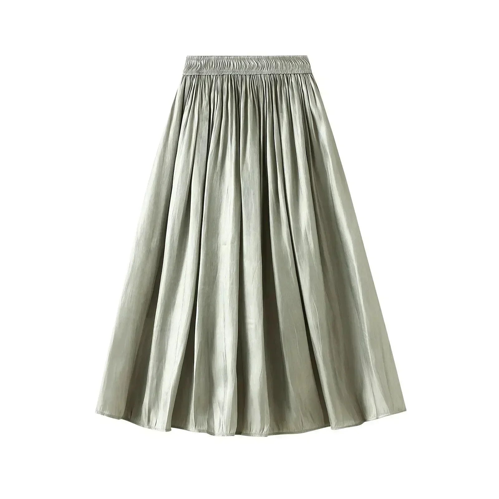 Pleated Skirt Women Fairy Style - Elastic Midi Women Skirt