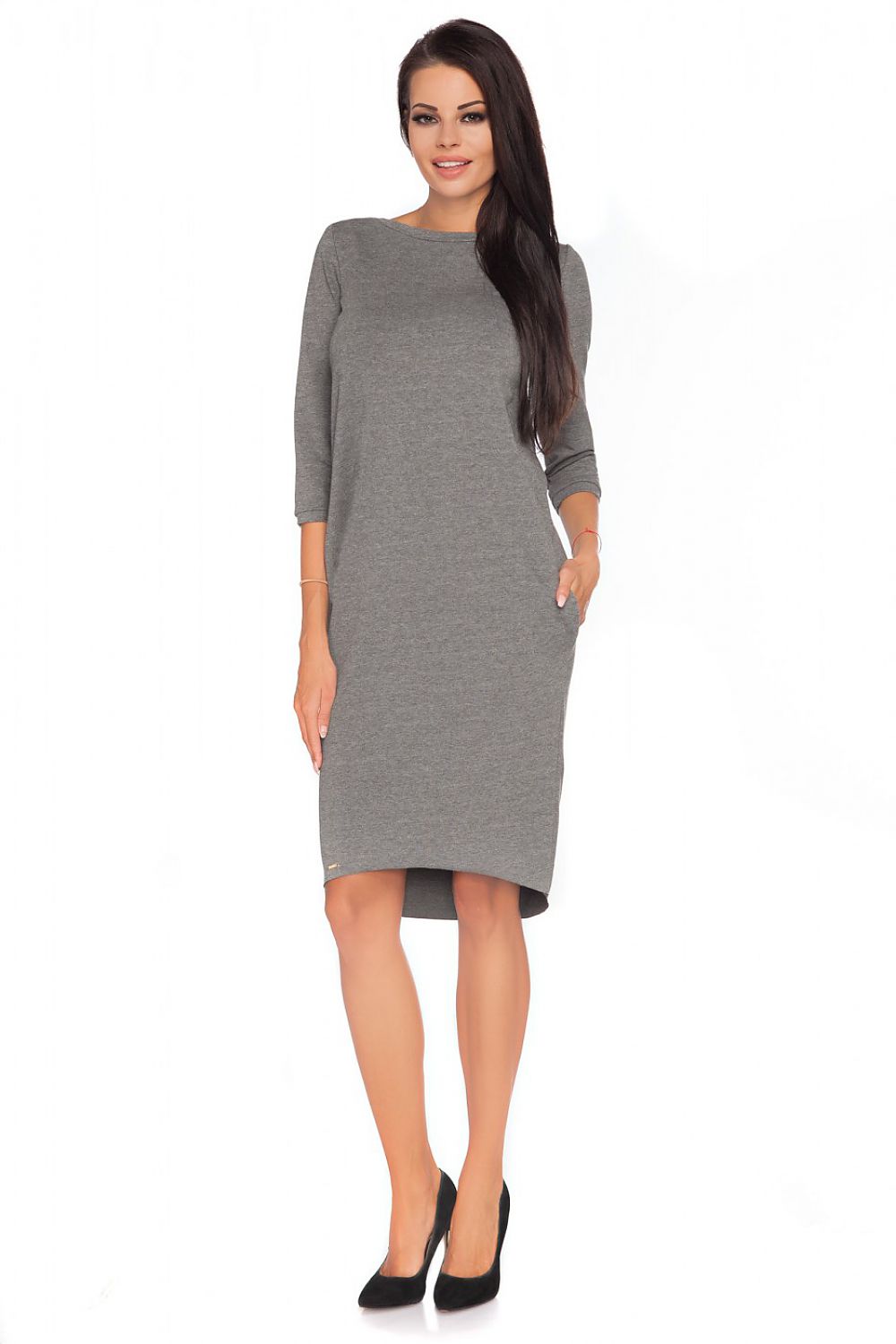 Relaxed Fit Knit Day Dress Everyday Style-Day Dress-GUOCALI