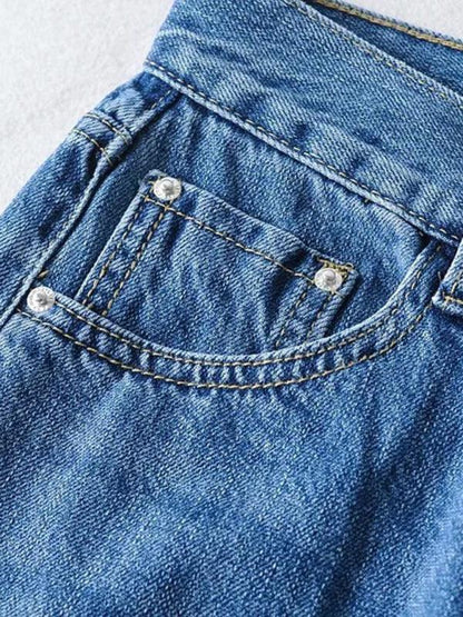 Edgy Women Jeans – High Raw Hem