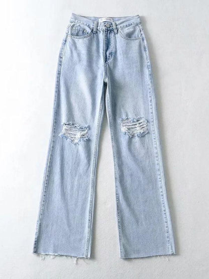Edgy Women Jeans – High Raw Hem