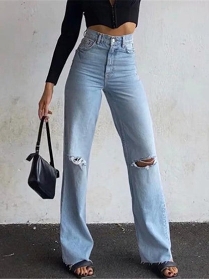 Edgy Women Jeans – High Raw Hem