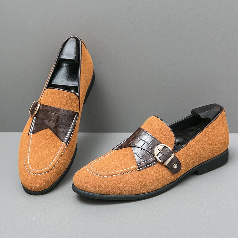 Round Toe Slip-On Formal Loafers - Men Shoes - Loafer Shoes - Guocali