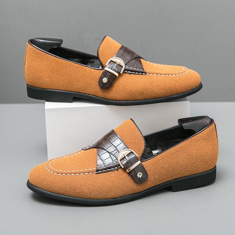 Round Toe Slip-On Formal Loafers - Men Shoes - Loafer Shoes - Guocali