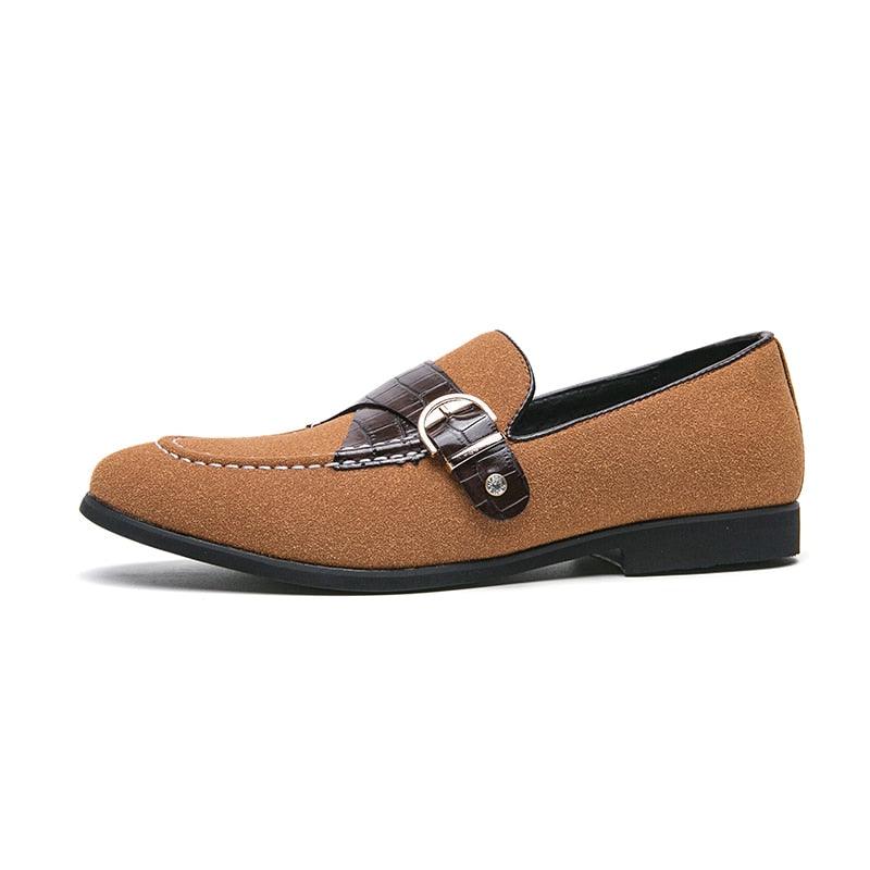 Round Toe Slip-On Formal Loafers - Men Shoes - Loafer Shoes - Guocali