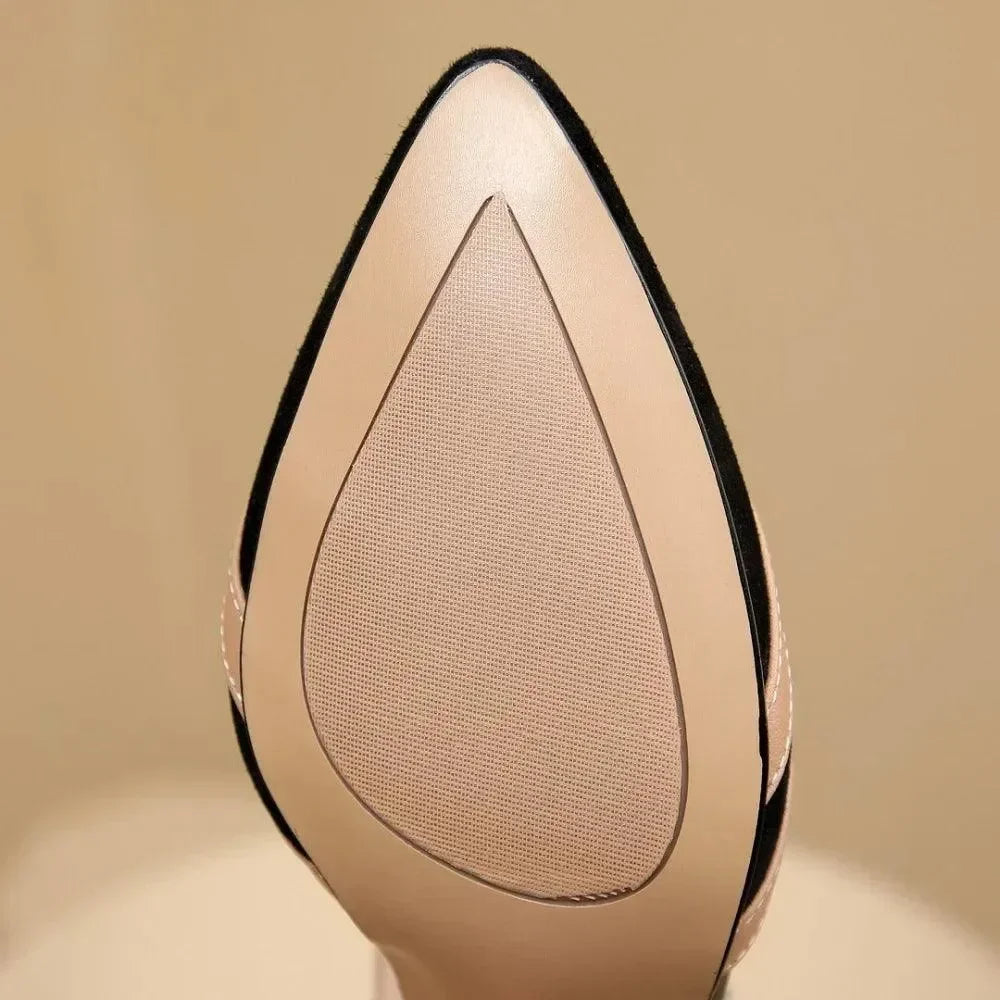 Women Sandals - Block Heels - Leather