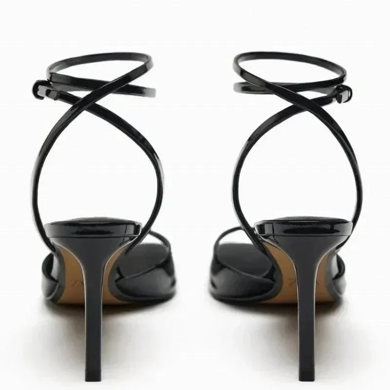 Women Sandals - Stiletto Heels - Polyester