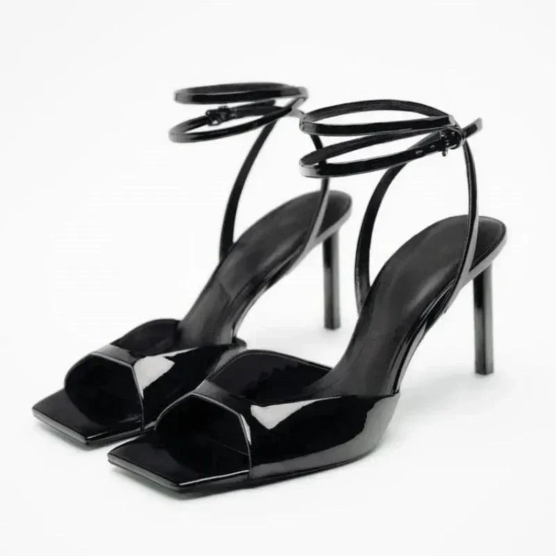 Women Sandals - Stiletto Heels - Polyester