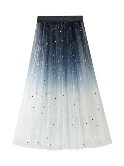 Sequin Skirt Gradient Guocali -Guocali