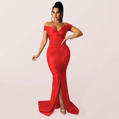 Skinny Bodycon Evening Dress - Dresses - Guocali