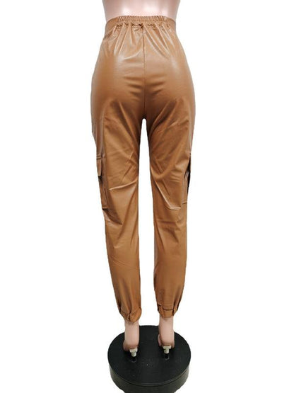 Chic Women's Cargo Pants – High-Waist Stretchable Fit