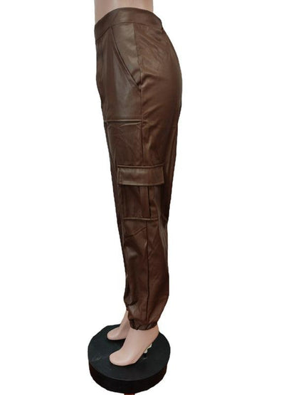 Chic Women's Cargo Pants – High-Waist Stretchable Fit