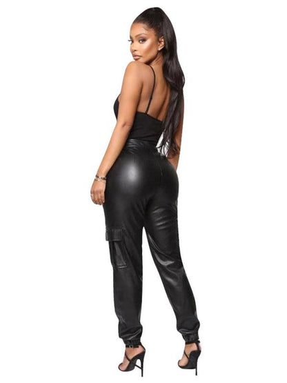 Chic Women's Cargo Pants – High-Waist Stretchable Fit