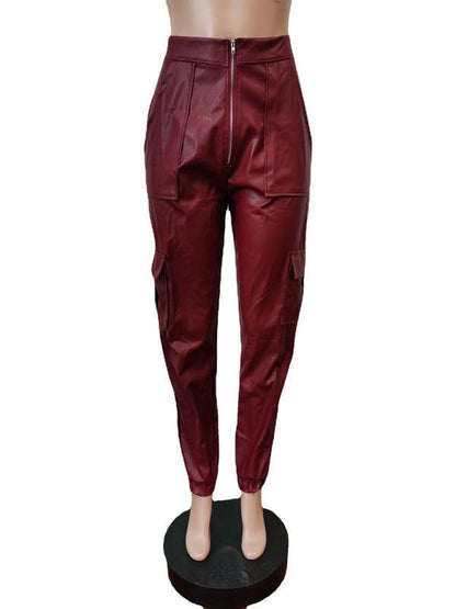 Chic Women's Cargo Pants – High-Waist Stretchable Fit