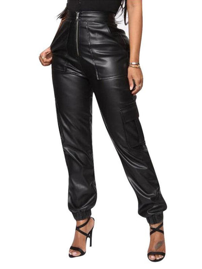 Chic Women's Cargo Pants – High-Waist Stretchable Fit