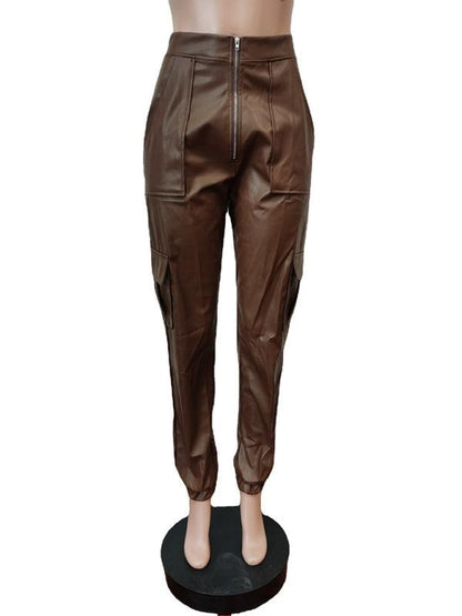 Chic Women's Cargo Pants – High-Waist Stretchable Fit