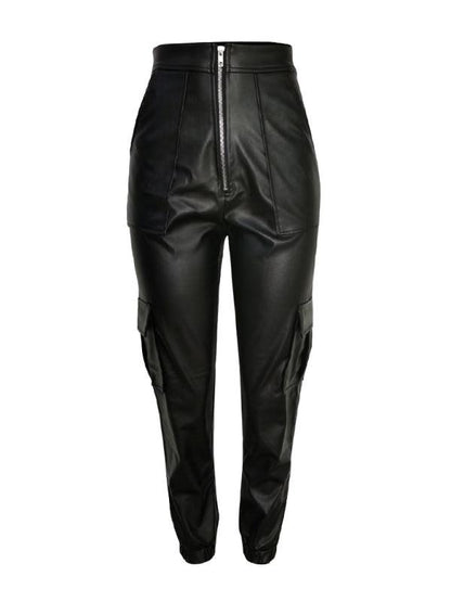 Chic Women's Cargo Pants – High-Waist Stretchable Fit