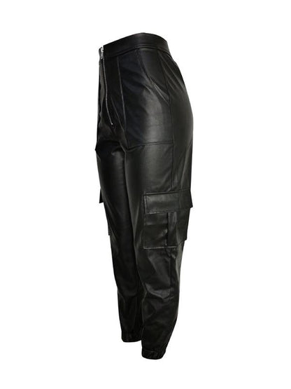 Chic Women's Cargo Pants – High-Waist Stretchable Fit