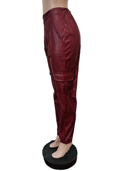 Chic Women's Cargo Pants – High-Waist Stretchable Fit